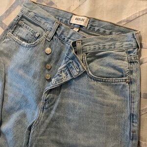 Agolde criss cross jeans